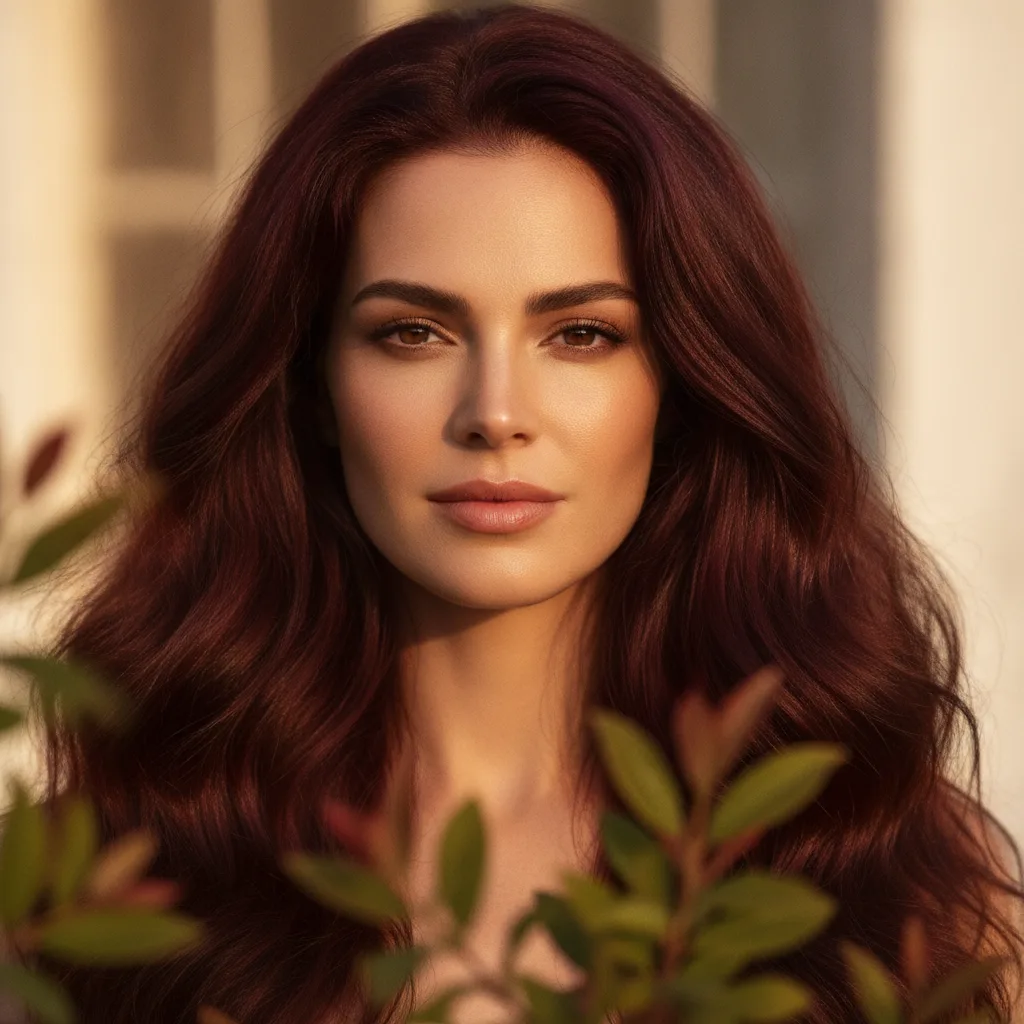 Woman with lush, healthy natural hair